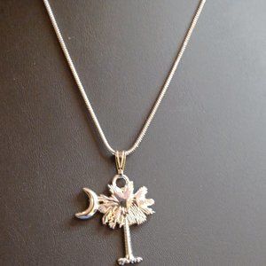 South Carolina Logo Pendant w/20" Snake Chain